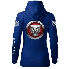 Automobilová Dámská Mikina Jaguar 2 - Modrá