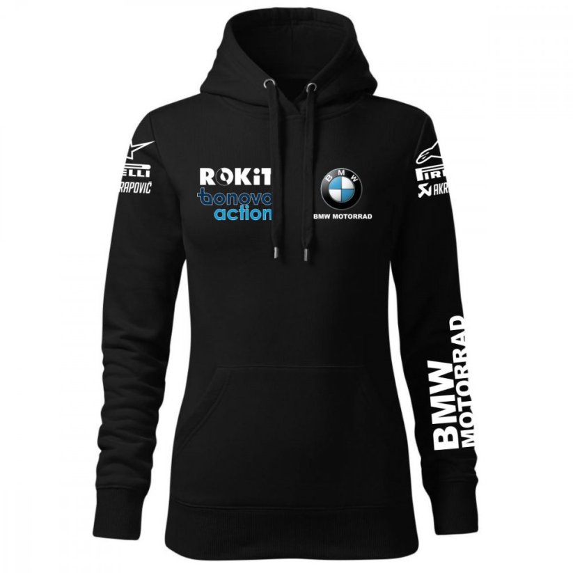 Damska bluza motocyklowa BMW Motorrad - czarna - Rozmiar: 2XL