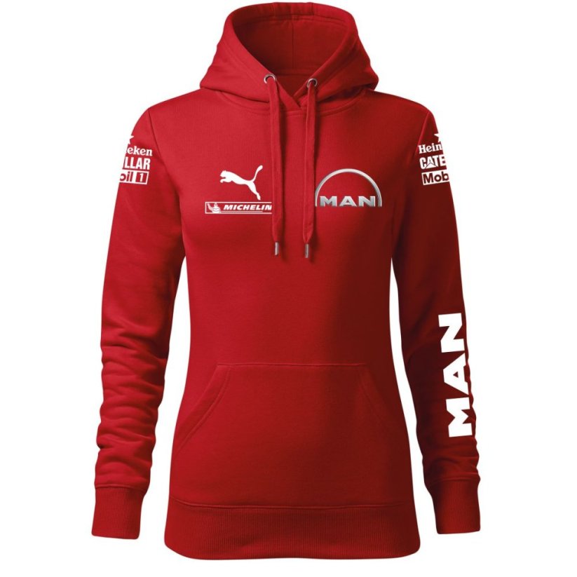 Bluza samochodowa dla kobiet Man - czerwona