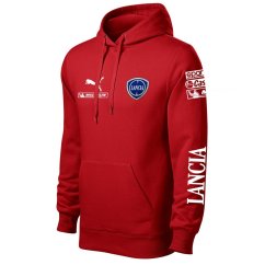 Autóipari Férfi Kapucnis Lancia - Piros