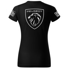 T-shirt Damski Peugeot New - Czarny