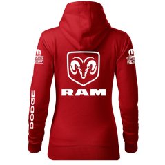 Autóipari Női Kapucnis Dodge Ram - Piros
