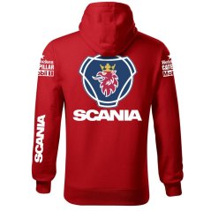 Męska bluza samochodowa Scania - Czerwony
