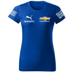 T-shirt Damski Chevrolet - Niebieski