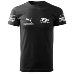 T-shirt Męski TT Isle of Man - Czarny