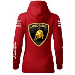 Autóipari Női Kapucnis Lamborghini - Piros