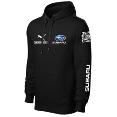 Autóipari Férfi Kapucnis Subaru - Fekete
