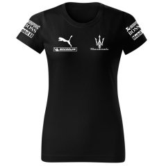 T-shirt Damski Maserati - Czarny