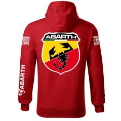 Męska bluza samochodowa Fiat Abarth - Czerwony