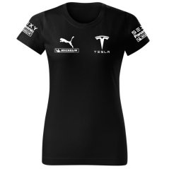 Női Póló Tesla - Fekete