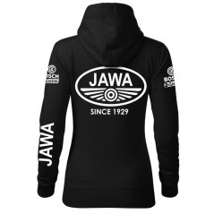 Damska bluza motocyklowa Jawa - czarny