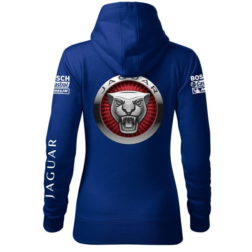 Automobilová Dámská Mikina Jaguar 2 - Modrá