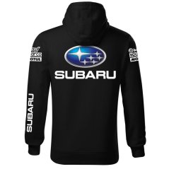 Autóipari Férfi Kapucnis Subaru - Fekete