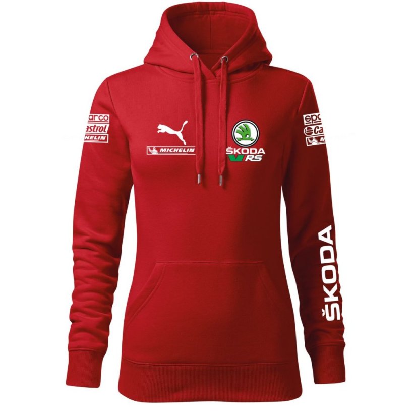 Bluza samochodowa dla kobiet Škoda RS - czerwona - Rozmiar: XL