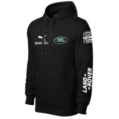 Autóipari Férfi Kapucnis Land Rover - Fekete