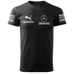 T-shirt Męski Mercedes AMG - Czarny