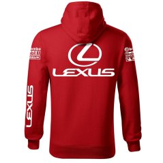 Męska bluza samochodowa Lexus - Czerwony