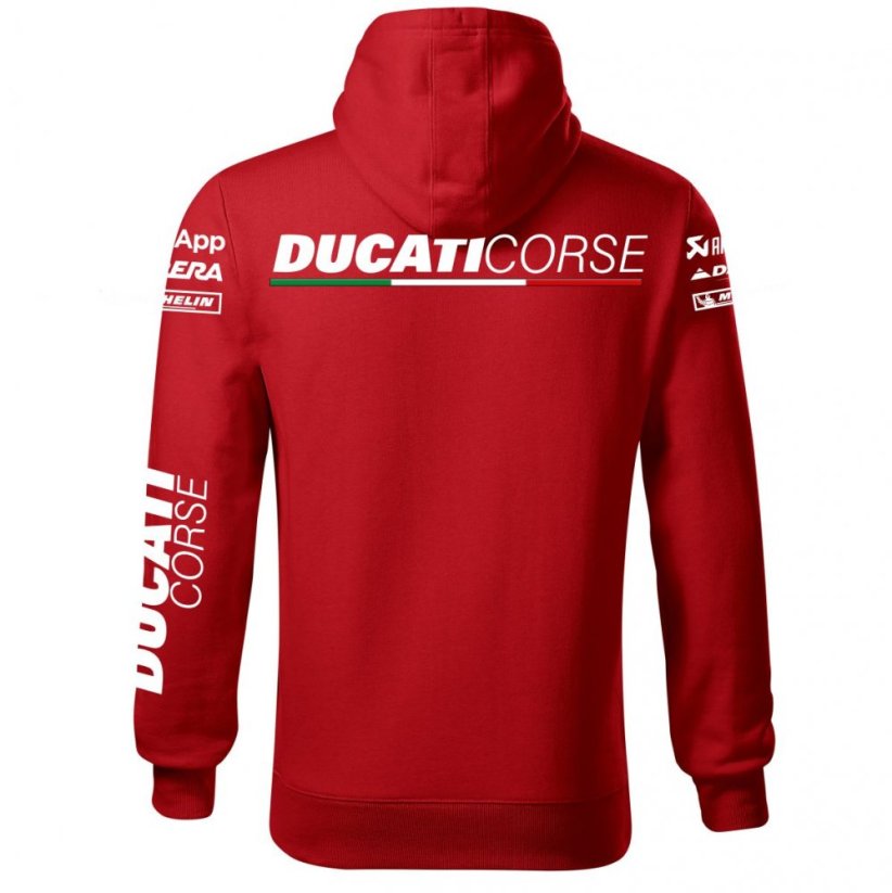 Męska bluza motocyklowa Ducati - czerwona