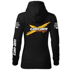Motoros Női Kapucnis Can Am - Fekete