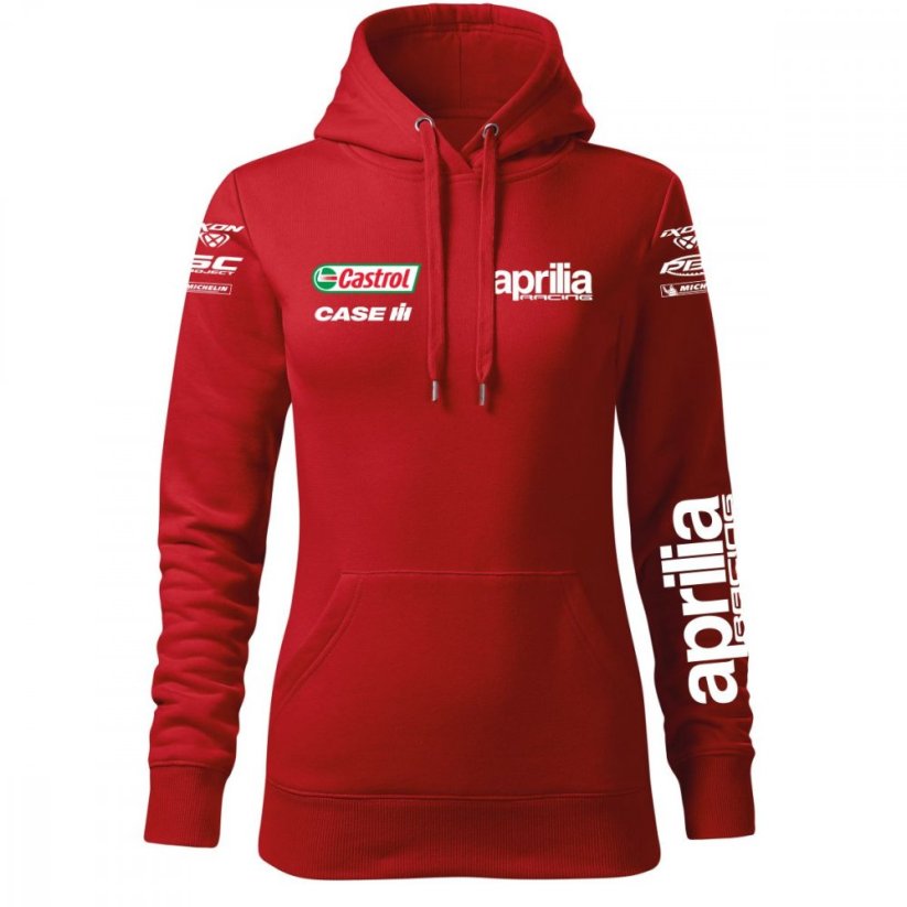 Damska bluza motocyklowa Aprilia - czerwona - Rozmiar: L