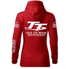 Damska bluza motocyklowa TT Isle of Man - czerwona