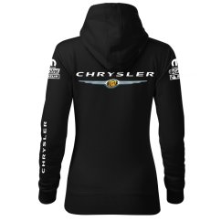 Automobilová Dámská Mikina Chrysler - Černá