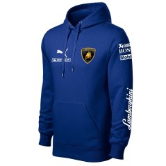 Autóipari Férfi Kapucnis Lamborghini - Kék