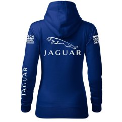 Automobilová Dámská Mikina Jaguar - Modrá
