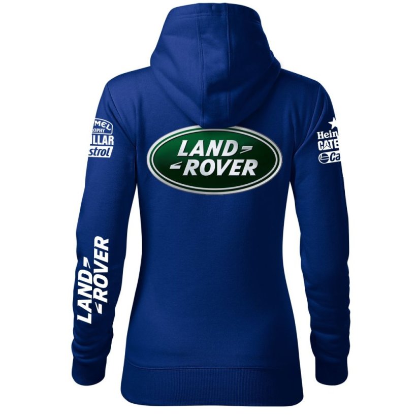 Automobilová Dámská Mikina Land Rover - Modrá - Velikost: 2XL