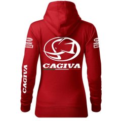 Motoros Női Kapucnis Cagiva - Piros