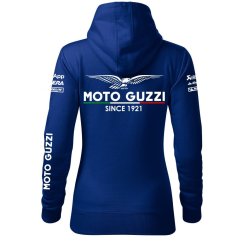 Damska bluza motocyklowa Motto Guzzi - niebieski